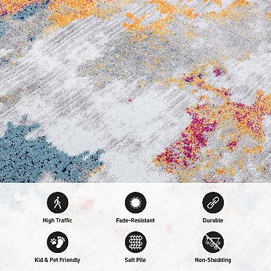 World Rug Gallery Contemporary Abstract Elegance Area Rug