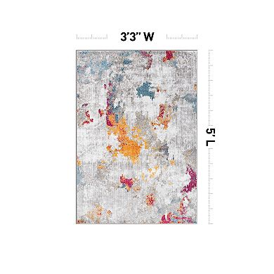 World Rug Gallery Contemporary Abstract Elegance Area Rug
