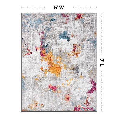 World Rug Gallery Contemporary Abstract Elegance Area Rug