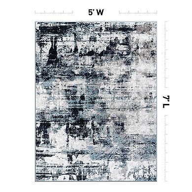 World Rug Gallery Modern Abstract Reflections Area Rug