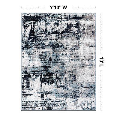 World Rug Gallery Modern Abstract Reflections Area Rug