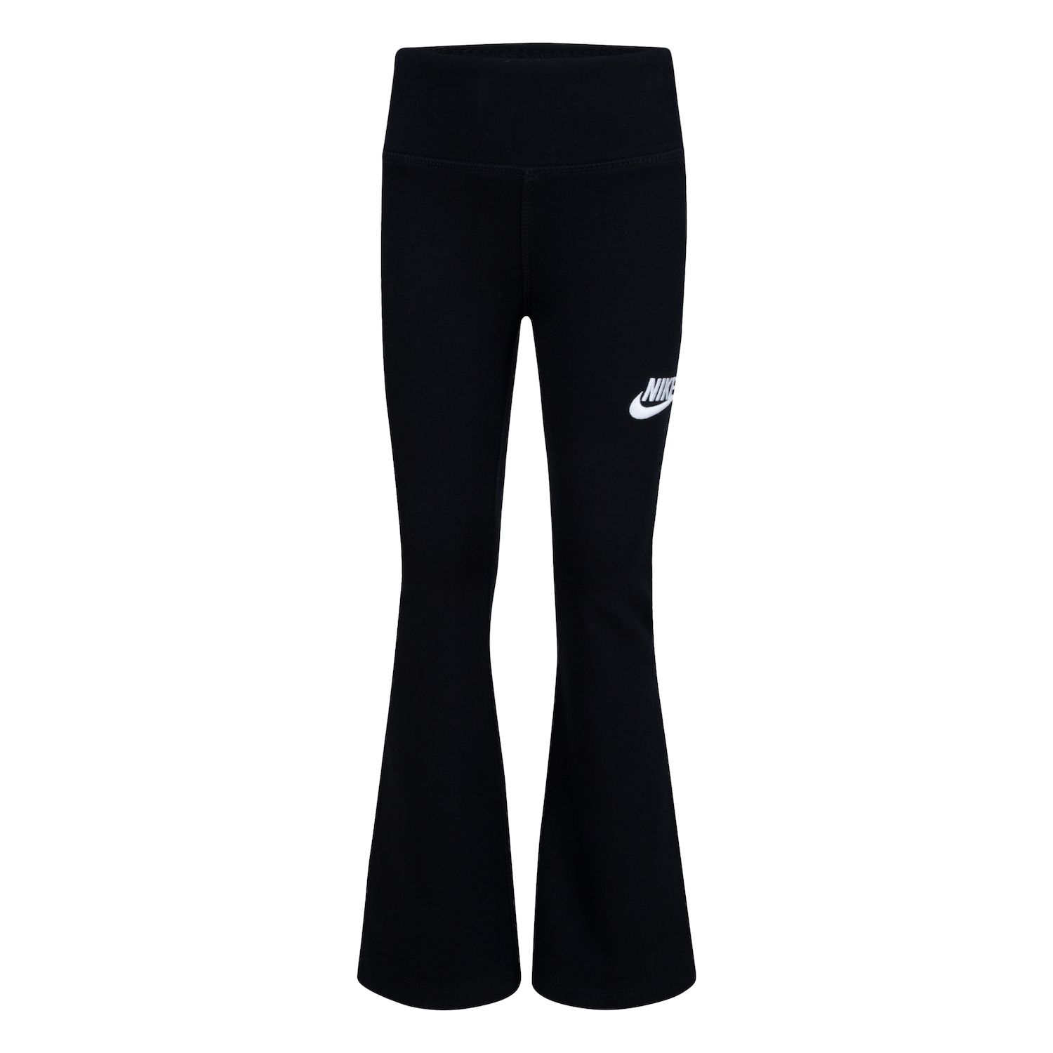 Леггинсы Nike Dri-FIT Flared для девочек, цвет: Чёрный — фото 1