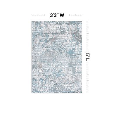 World Rug Gallery Wynn Modern Abstract Whispers Area Rug