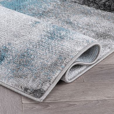 World Rug Gallery Wynn Modern Watercolor Abstract Design Area Rug