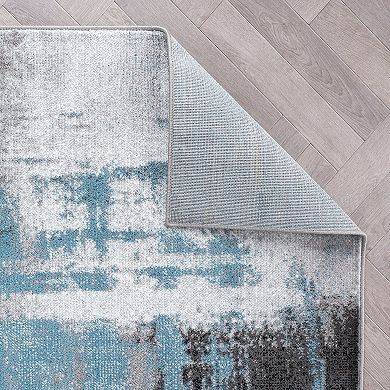 World Rug Gallery Wynn Modern Watercolor Abstract Design Area Rug
