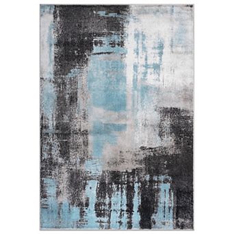 World Rug Gallery Wynn Modern Watercolor Abstract Design Area Rug