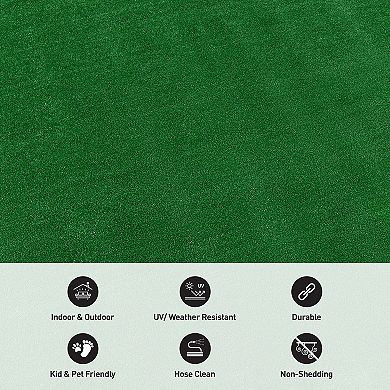 World Rug Gallery Artificial Turf Indoor / Outdoor Area Rug