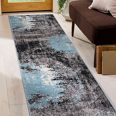 World Rug Gallery Contemporary Abstract Splash Area Rug