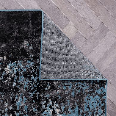 World Rug Gallery Contemporary Abstract Splash Area Rug