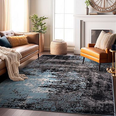 World Rug Gallery Contemporary Abstract Splash Area Rug