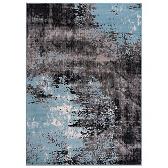 World Rug Gallery Contemporary Abstract Splash Area Rug