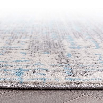 World Rug Gallery Distressed Abstract Design Area Rug