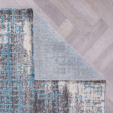 World Rug Gallery Distressed Abstract Design Area Rug