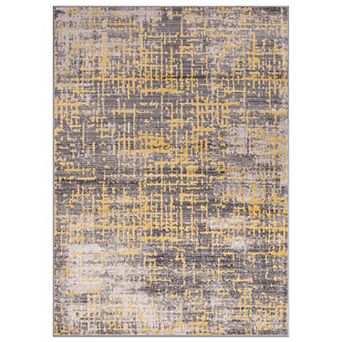 World Rug Gallery Distressed Abstract Design Area Rug