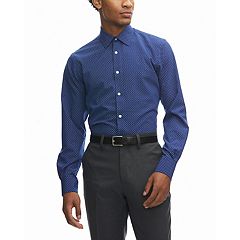 Navy blue dress outlet shirt