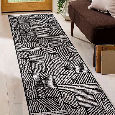 World Rug Gallery Contemporary Bohemian Stripes Area Rug