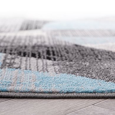 World Rug Gallery Modern Geometric Circles Design Area Rug