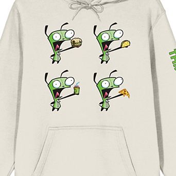 Men's Invader Zim GIR Eating Snacks Graphic Hoodie