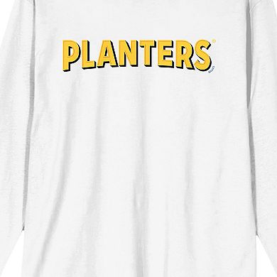 Men's Planters Peanuts Logo Long Sleeve Graphic Tee