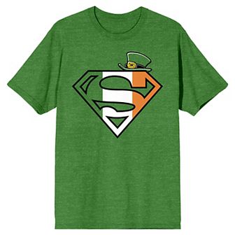 Men's Superman St. Patricks Logo Graphic Tee