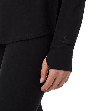 Women's Cuddl Duds Cottonwear Long Sleeve Turtleneck Top