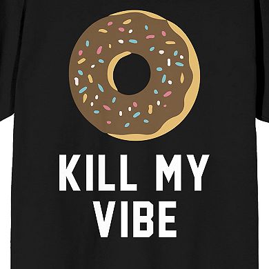 Men's Donut Kill My Vibe Graphic Tee