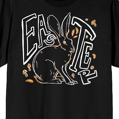 Men's Easter Bunny Outline Graphic Tee
