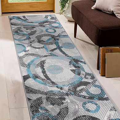 World Rug Gallery Circles Design Area Rug