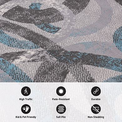 World Rug Gallery Circles Design Area Rug