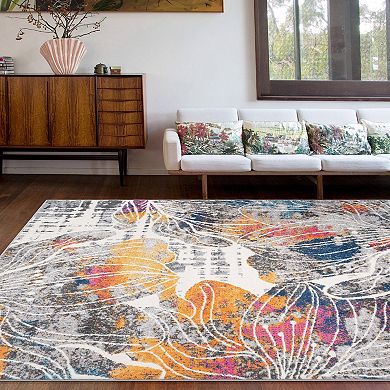 World Rug Gallery Large Floral Design Area Rug