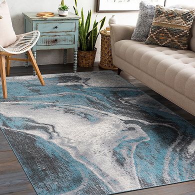 World Rug Gallery Watercolor Design Area Rug