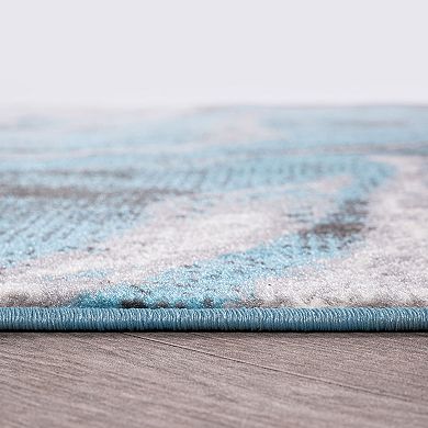 World Rug Gallery Watercolor Design Area Rug