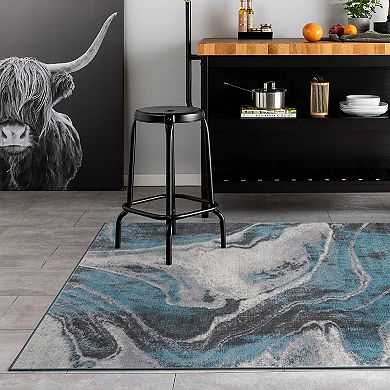 World Rug Gallery Watercolor Design Area Rug