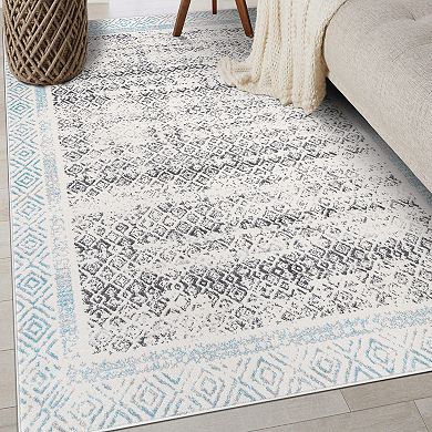 World Rug Gallery Border Design Area Rug