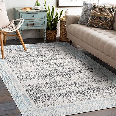 World Rug Gallery Border Design Area Rug