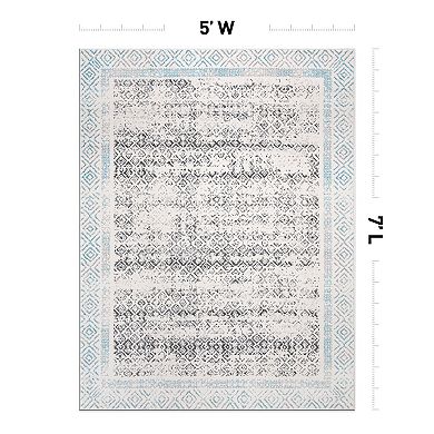 World Rug Gallery Border Design Area Rug