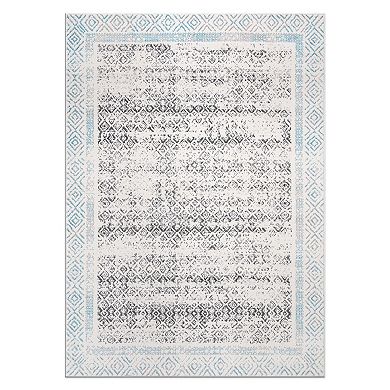 World Rug Gallery Border Design Area Rug