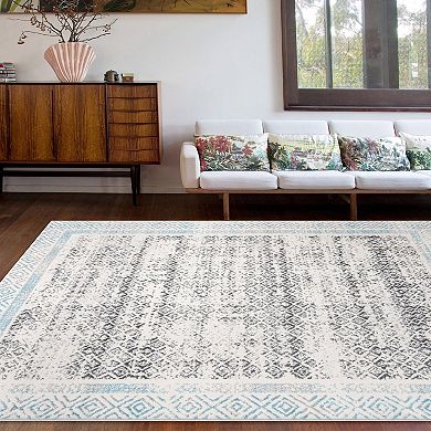 World Rug Gallery Border Design Area Rug