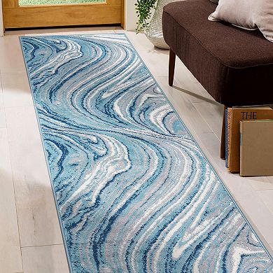 World Rug Gallery Swirl Design Area Rug