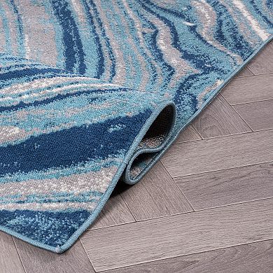 World Rug Gallery Swirl Design Area Rug