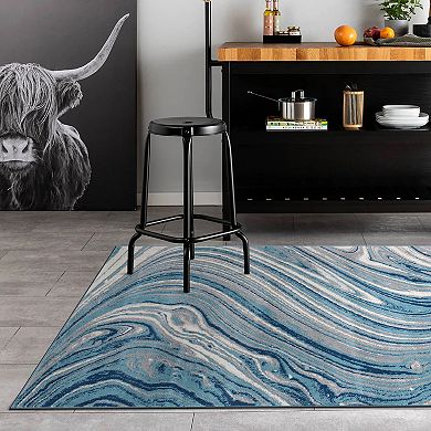 World Rug Gallery Swirl Design Area Rug