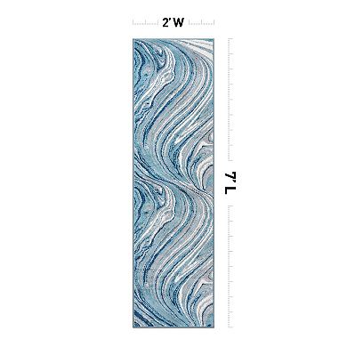 World Rug Gallery Swirl Design Area Rug