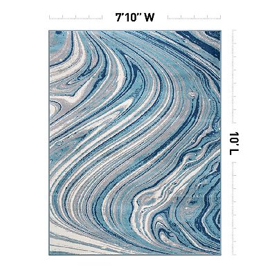 World Rug Gallery Swirl Design Area Rug