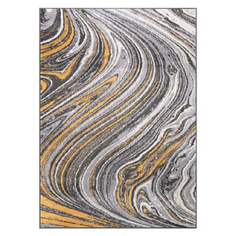 World Rug Gallery Swirl Design Area Rug