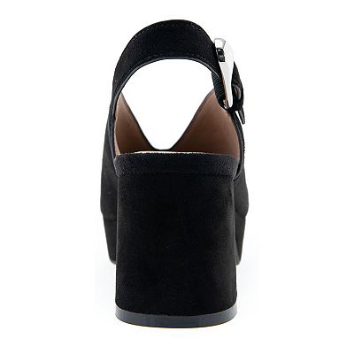 Aerosoles Black Suede Platform Sandals Zella – Aerosoles