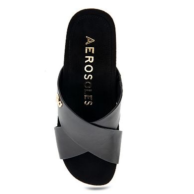 Aerosoles Madina Women's Leather Wedge Sandals