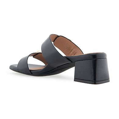 Aerosoles Estella Women's Heeled Leather Slide Sandals