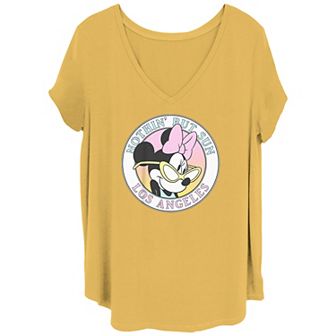 Disney's Minnie Mouse Los Angeles Style Juniors' Plus Graphic Tee