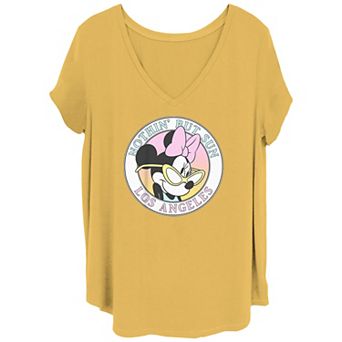 Disney's Minnie Mouse Los Angeles Style Juniors' Plus Graphic Tee