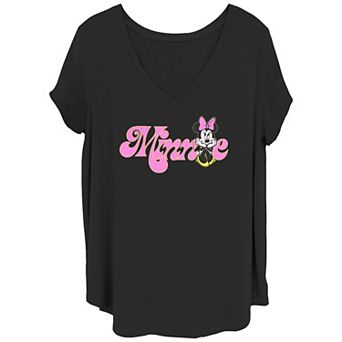 Disney's Minnie Mouse Soft Pop Juniors' Plus Graphic Tee
